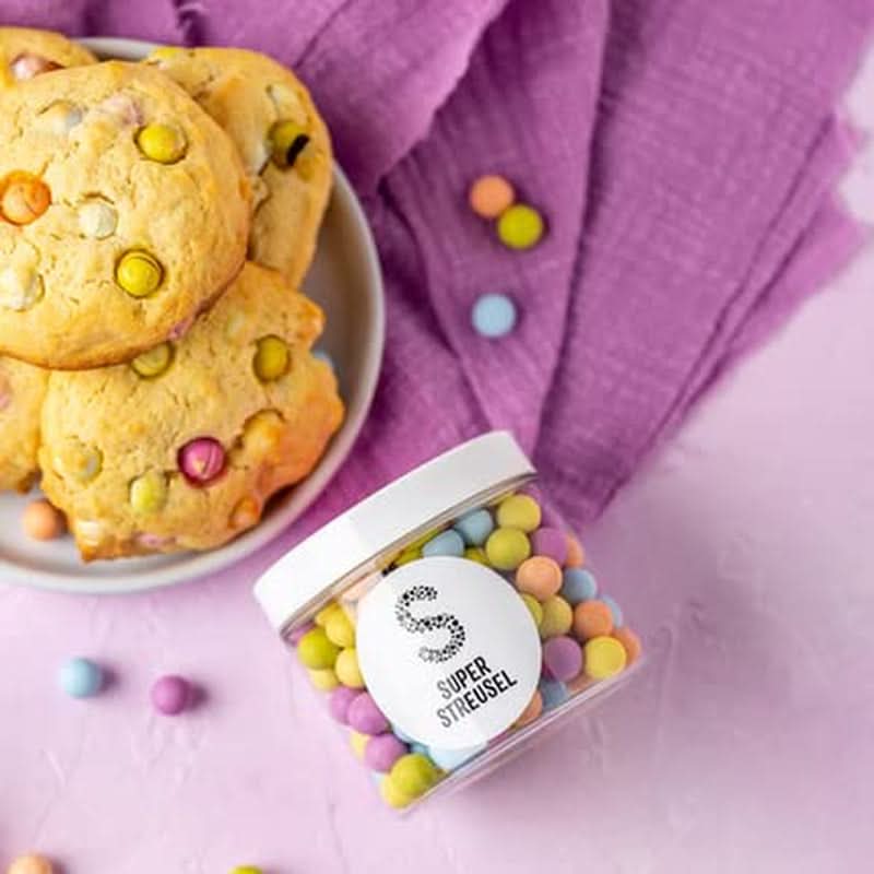 Super Streusel, spiselige sukkerperler med chokoladefyld, 170 gram Naty Shop