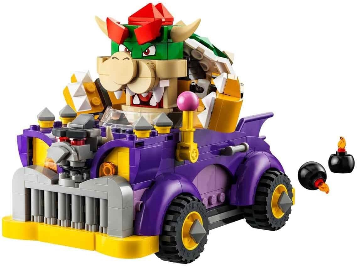 LEGO Super Mario Bowser's Monster Cart Udvidelsessæt Bowser billegetøj til drenge og piger Single Character Set Gamer Gave til 8 år 71431 Byggesæt Besuche den LEGO-Store
