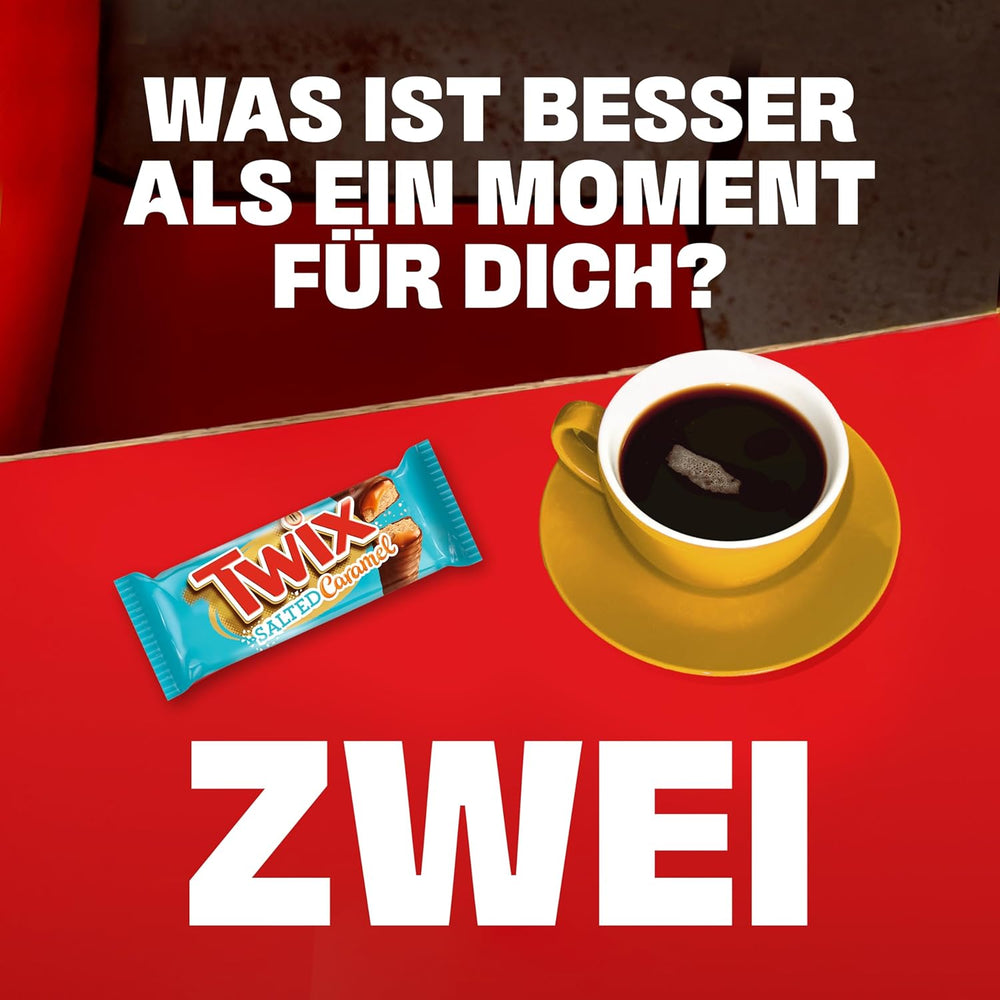 Twix Salted Caramel Chokoladebarer | Bulk pakke chokolade | 30 dobbeltstænger (30 x 46 g)