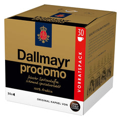 NESCAFÉ Dolce Gusto Dallmayr Prodomo, XXL-Vorratsbox, 90 Kaffeekapseln (3 x 30 Kapseln) & Dallmayr Crema d'Oro Caffè Latte (48 Kaffeekapseln, 48 Getränke, cremig&ausgewogen) 3er Pack (3 x 16 Kapseln)