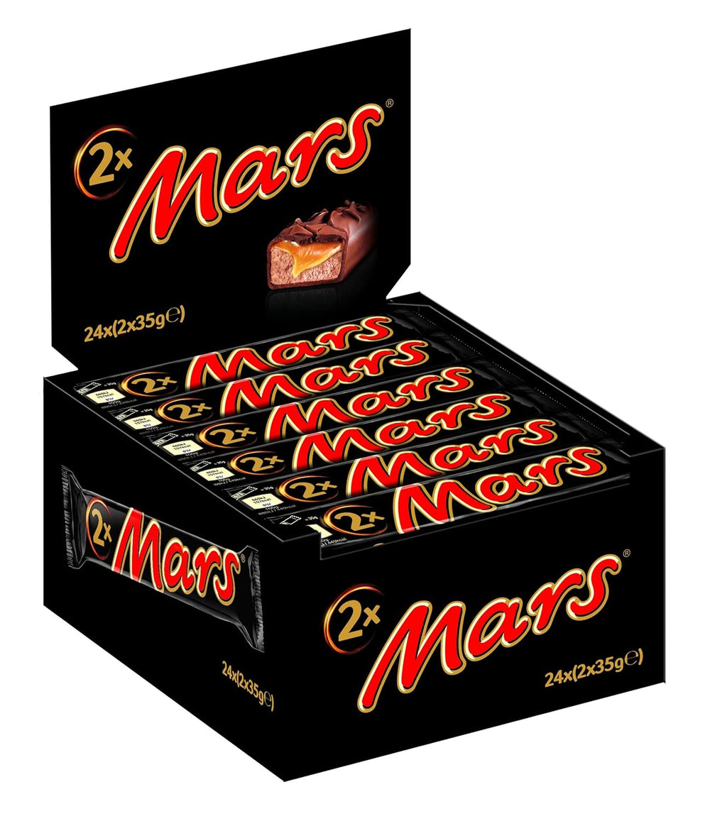 Mars chokoladebarer, med karamel, nougat og mælkechokolade, 32 pakker x 51g