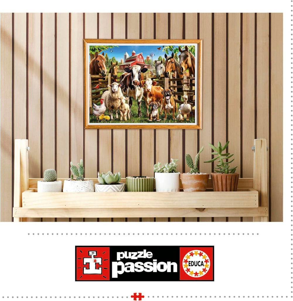 Educa - Puslespil med 500 brikker for voksne | Frække husdyr. Mål: 48 X 34 cm. Inkluderer Fixpuzzle puslespil lim. I 11 år (19905) Puzzle Naty Shop