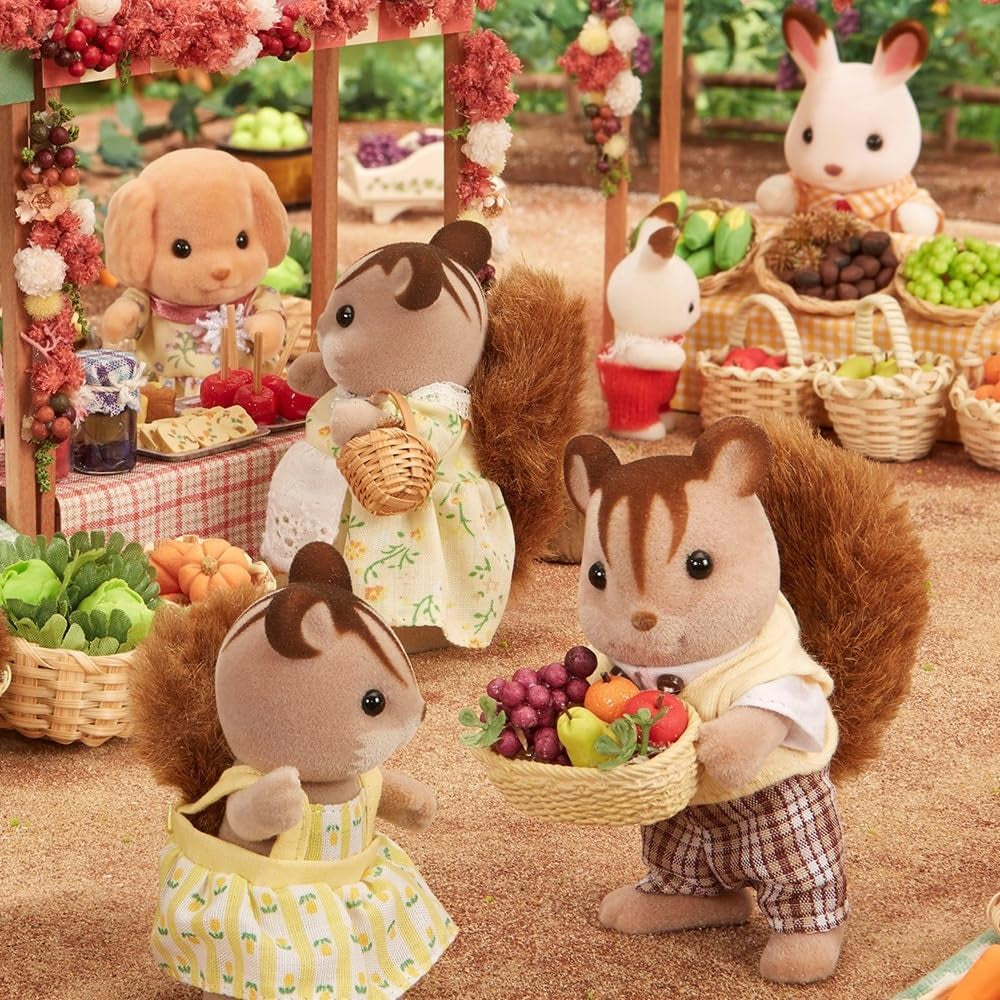 Sylvanian Families L4172 Walnut Squirrel Family - Figurine pentru casă de păpuși