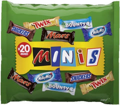 Packet Mix, Mars, Snickers, Bounty, Twix, Milky Way og andre Naty Shop Chokolade slik