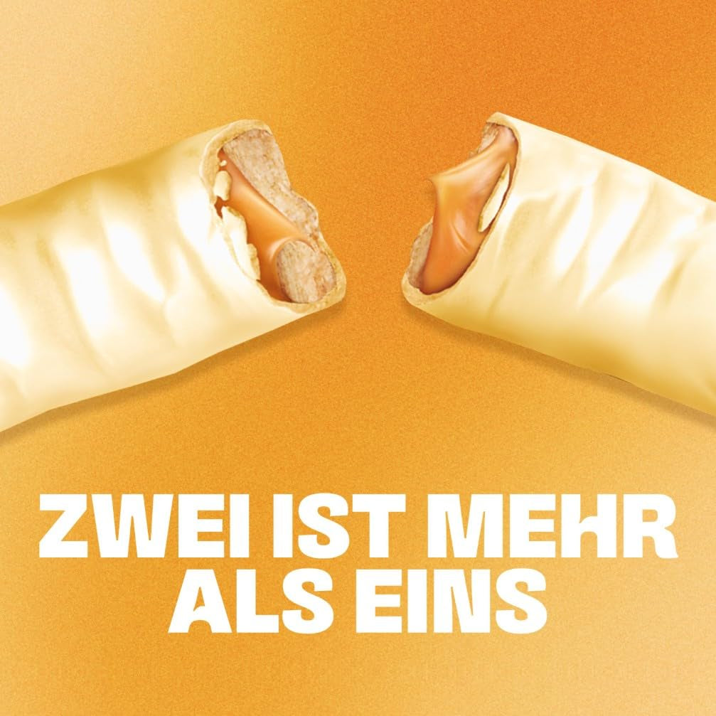 Twix hvide chokoladebarer; karamel, kiks, hvid chokolade; flere pakker chokolade; 5 barer (5 x 46 g)