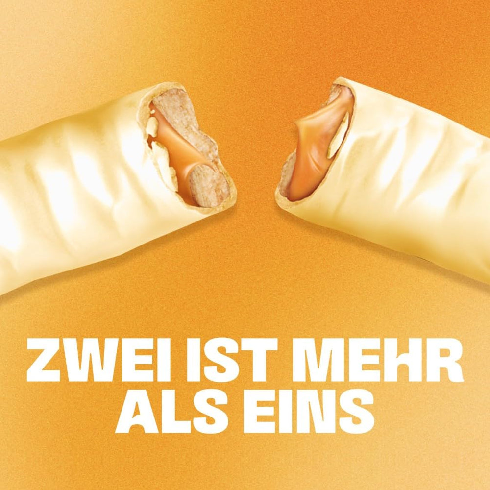 Twix hvide chokoladebarer; karamel, kiks, hvid chokolade; flere pakker chokolade; 5 barer (5 x 46 g)