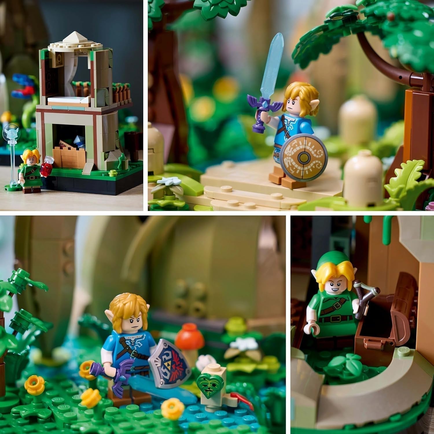 LEGO The Legend of Zelda Deku Tree 2-I-1 - samlerstykke med prinsesse Zelda og 3 Link minifigurer - byggesæt til voksne og gaveidé til videospilsfans - 77092 Byggesæt Besuche den LEGO-Store