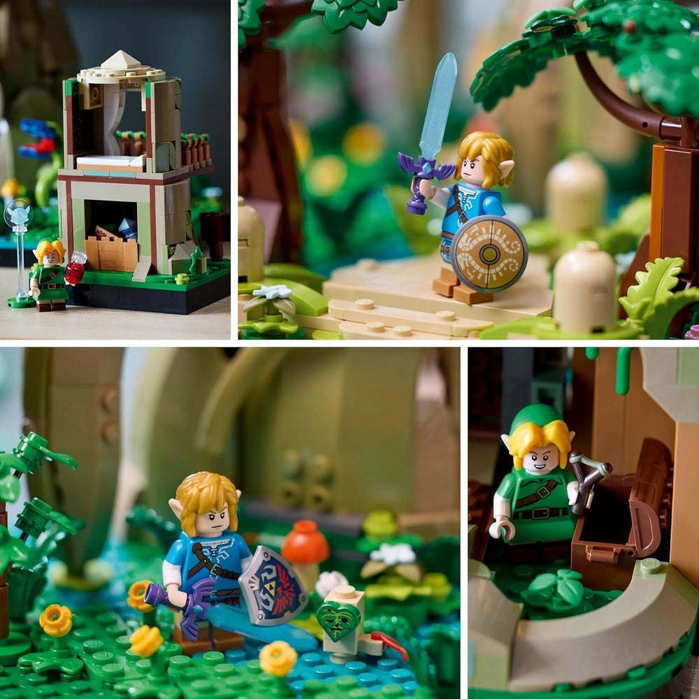 LEGO The Legend of Zelda Deku Tree 2-I-1 - samlerstykke med prinsesse Zelda og 3 Link minifigurer - byggesæt til voksne og gaveidé til videospilsfans - 77092 Byggesæt Besuche den LEGO-Store