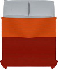 Orange/rust microfiber sommerdyne til dobbeltseng 250 X 250 cm dyner og dyner Naty Shop