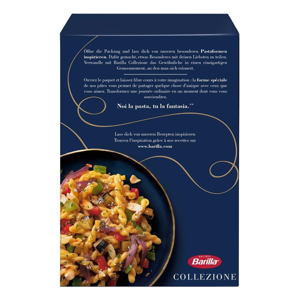 Pasta Barilla Collezione Fusilli korte stykker, (1 x 500 g)