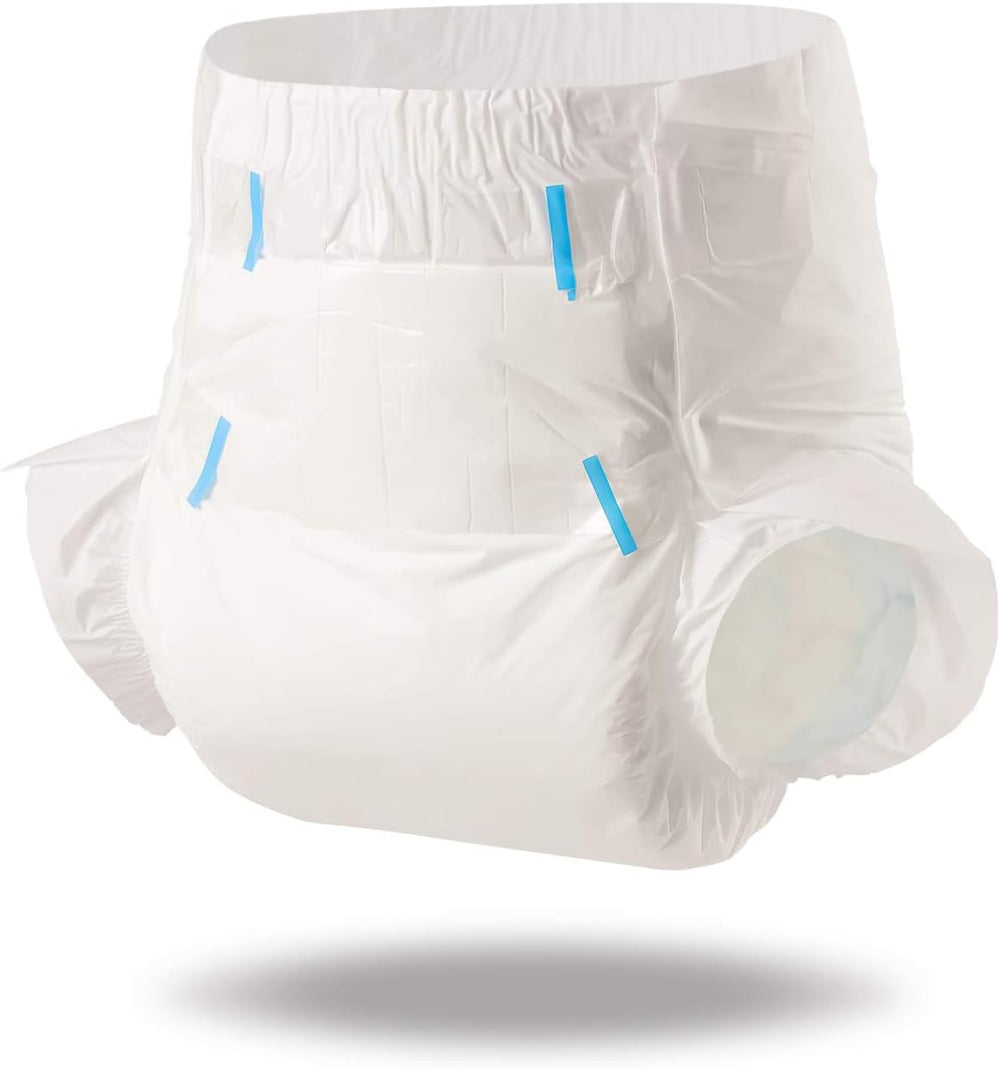 CutiePlusU voksenbleer, tør overflade, maksimal absorptionsevne natten over, engangsinkontinensble - blå, lyserød, hvid, 3-pak (medium 71-96 cm)