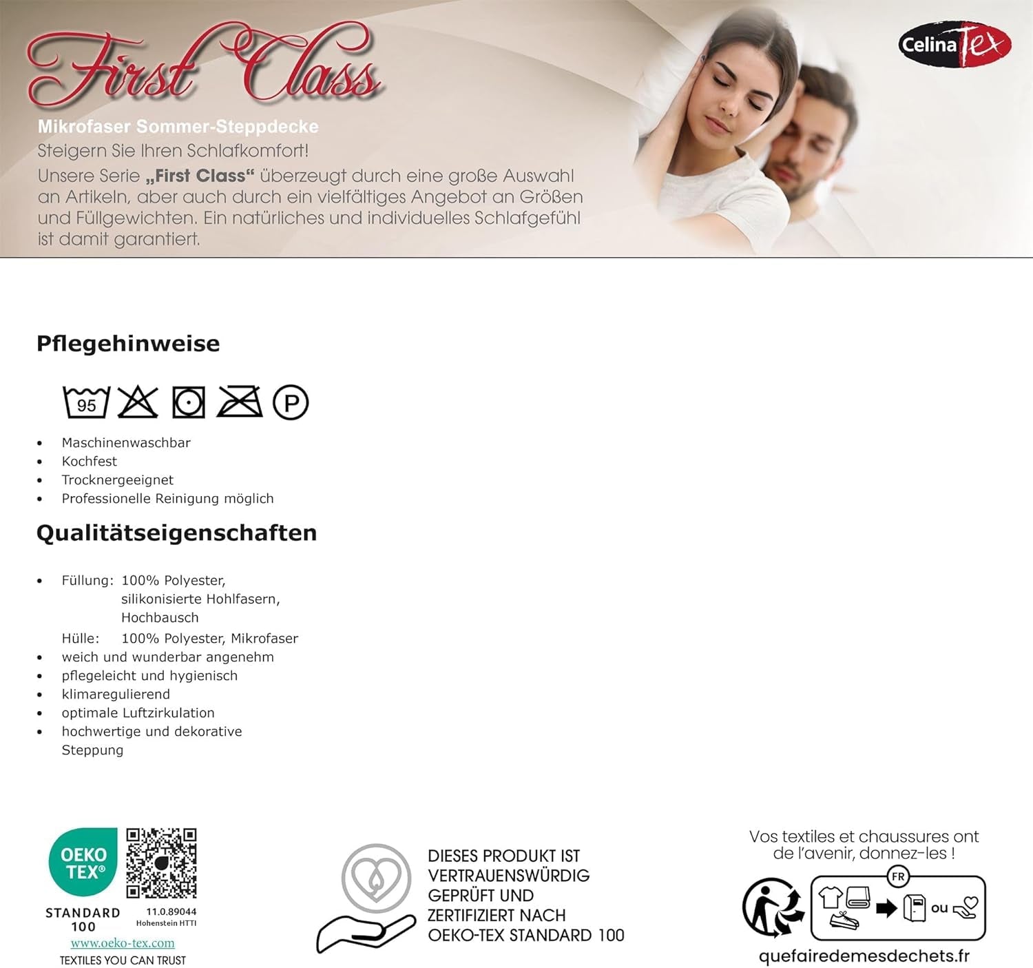 Celinatex First Class Summer Lightweight Duvet 155 X 200 Cm Quilt Ultra Lightweight Summer Duvet Respirabil Plapumi si pilote Naty Shop