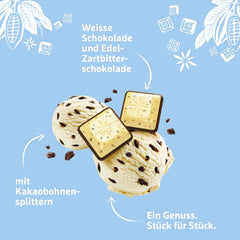 Schogetten Stracciatella chokoladebar 100g, individuelt portioneret. En fryd. Stykke for stykke.