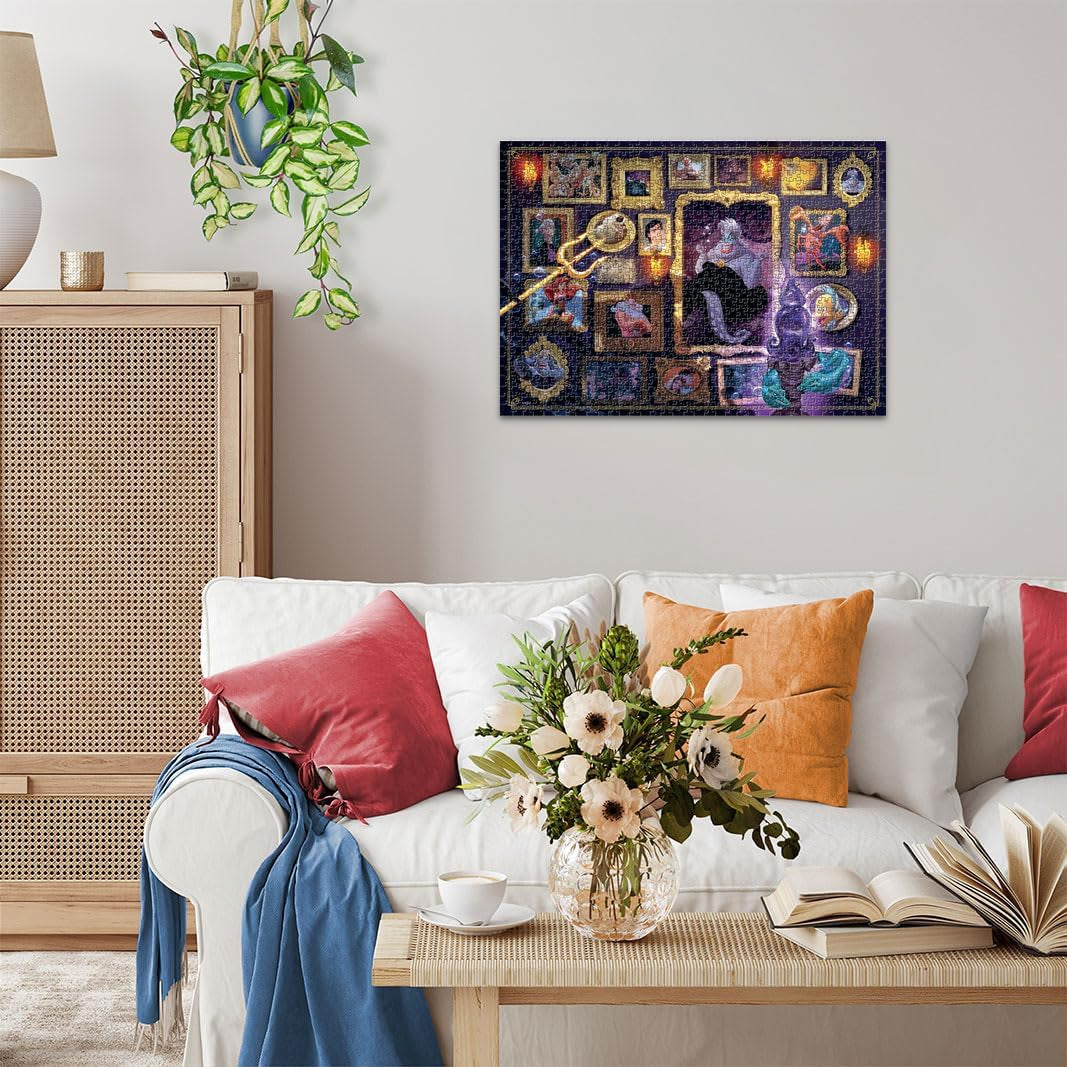 Ravensburger Puzzle 1000 piese 12000039 - Disney Villainous Ursula - Personajele populare din Ariel ca un puzzle pentru adulți și copii cu vârsta de 14 ani și peste Puzzle Naty Shop