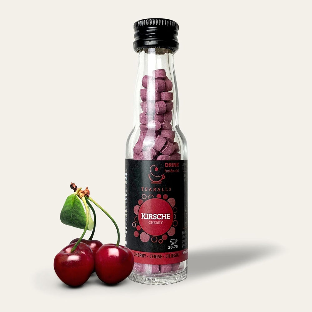 TEABALLS - Set de 3 POWER TEA MIX - ZMEURĂ, ENERGIE, CIREȘE Pentru aproximativ 120 de cești de ceai