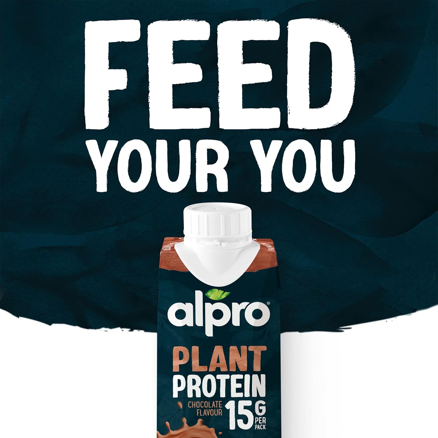 Alpro Proteindrink Schokoladengeschmack – Vegan und milchfrei – Ohne Süßstoffe – Von Natur aus lactosefrei – Reich an Ballaststoffen, Calcium und Vitaminen – 15 x 250 ml – Haltbar