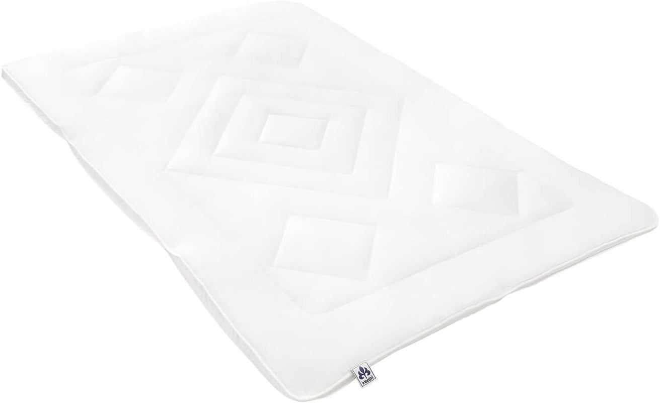 Irisette Noblesse dyne til alle årstider - Made in Germany - Dyne med betræk af ren bomuld, 135 X 200 Cm, Ã-ko-Tex certificerede Dyner og dyner Naty Shop Single 155 cm X 200 cm 4 sæsoner