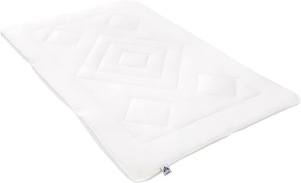 Irisette Noblesse dyne til alle årstider - Made in Germany - Dyne med betræk af ren bomuld, 135 X 200 Cm, Ã-ko-Tex certificerede Dyner og dyner Naty Shop Single 155 cm X 200 cm 4 sæsoner