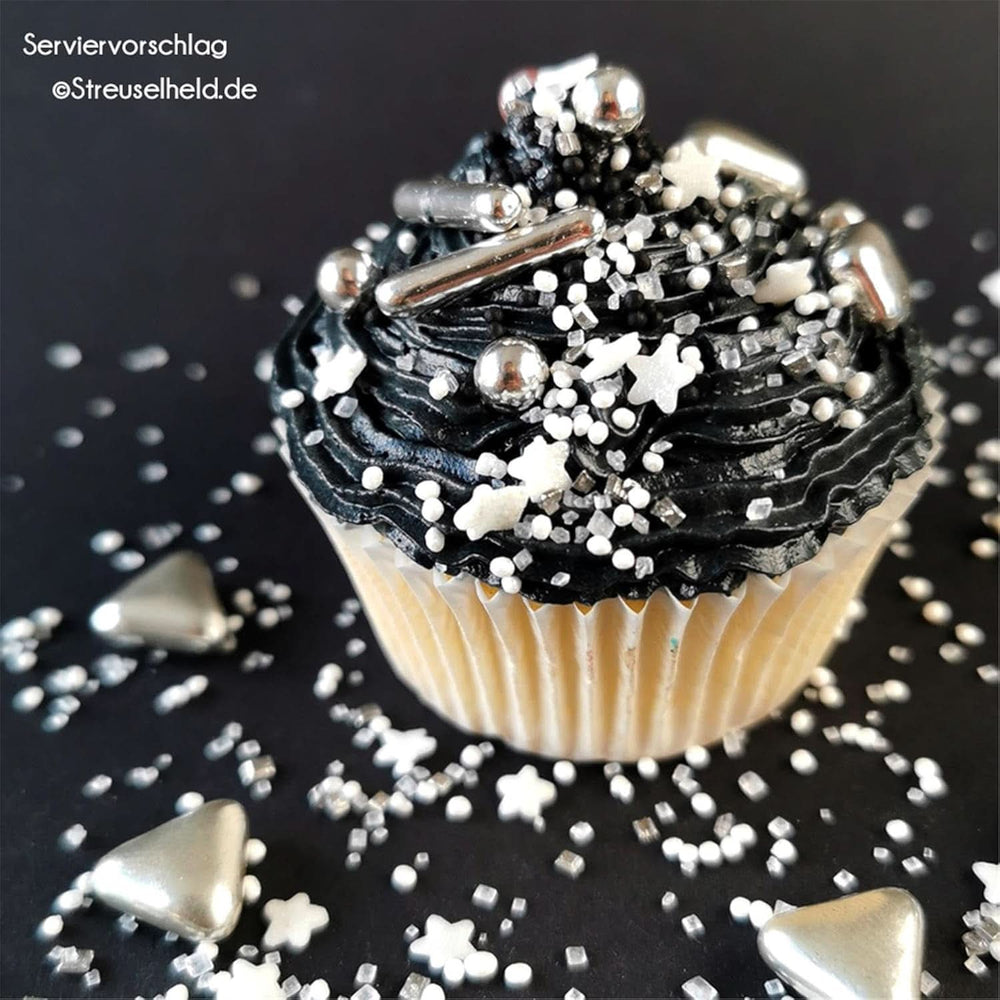 Streusel Hero Chokolade Mix Sølv Hvid Drys, 40 gram Naty Shop