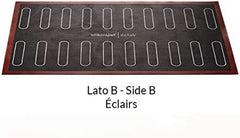 Silikomart Professional, mikroperforeret silikonemåtte bagning Eclair Two Girls 58,3 x 38,4 cm Køkken Naty Shop