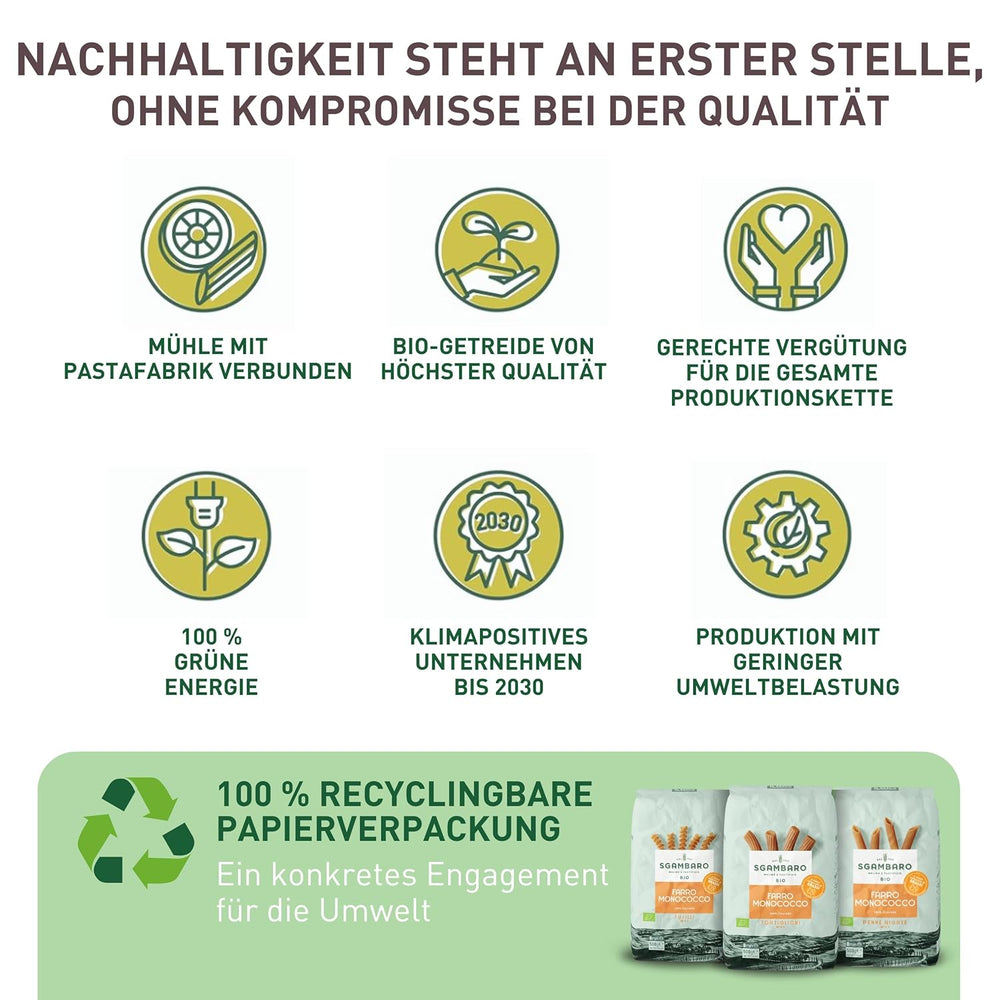 Økologisk Penne Rigate Pasta N.91 - 500 g fedtfattig hvedepasta - Kilde til fibre og protein