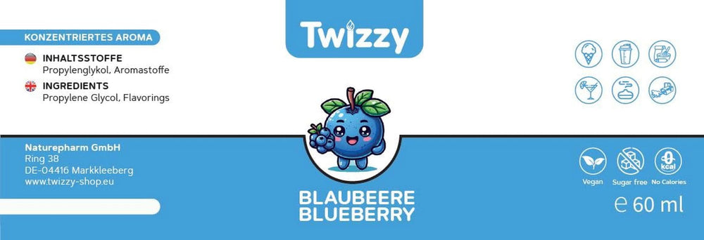 Twizzy Cranberry, Madsmag -60 ml - Intens aroma - Ideel til bagning Aromas Naty Shop