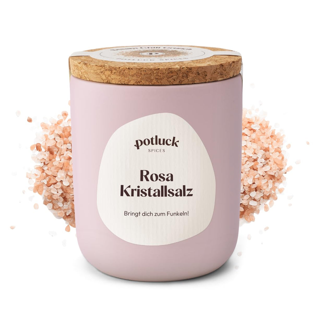 Potluck | Fleur de Sel håndgeschöpft | Meersalz im Keramiktopf | 80g | Vegansk, glutenfri og med naturlige ingredienser