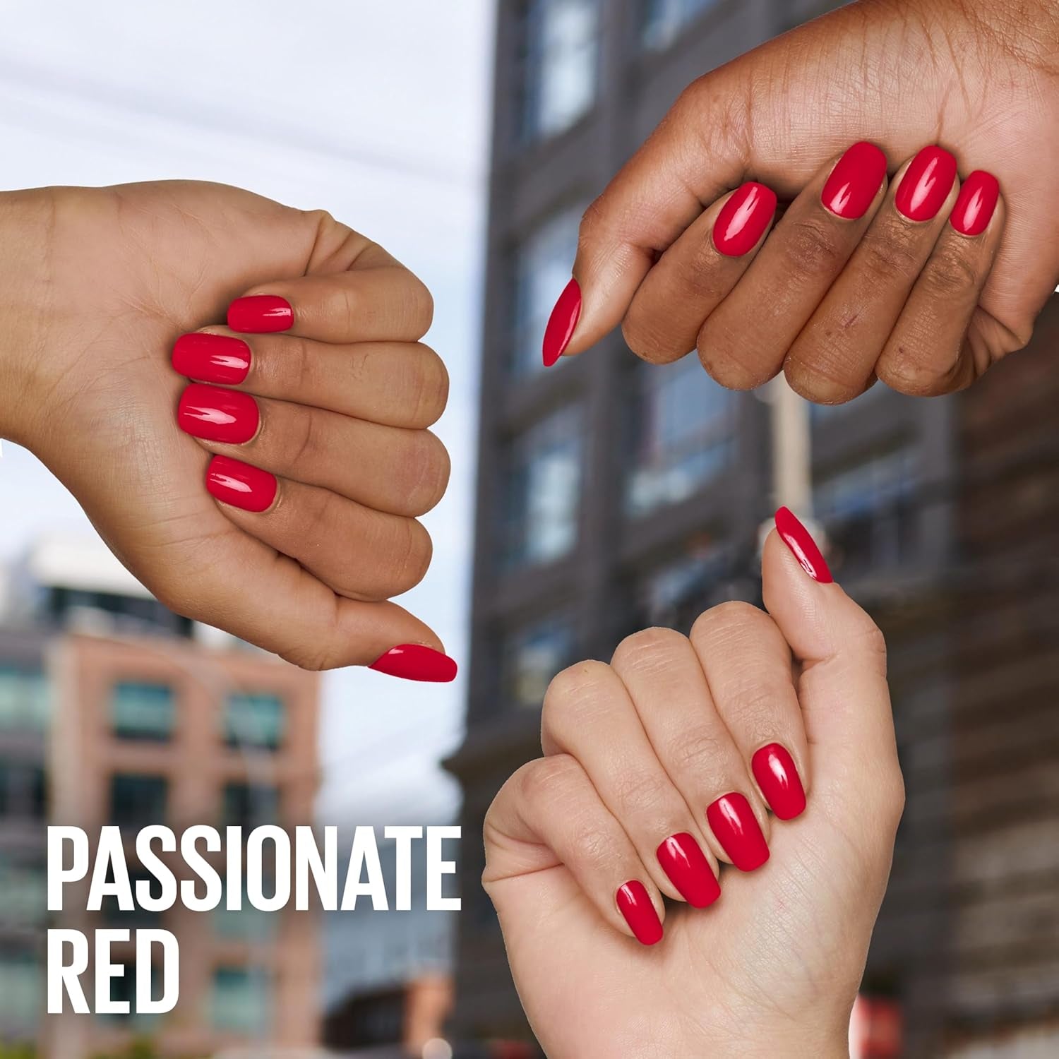 Maybelline New York Super Stay Ink Bonder 008 Passionate Red - langtidsholdbar neglelak til stærke negle og intens farve, 12,3 ml