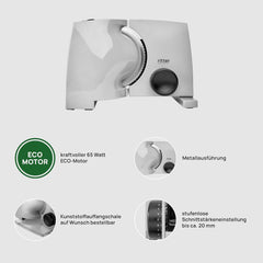 Ritter Nova 1 universel elektrisk skæremaskine Rasnite og pålægsmaskiner Naty Shop