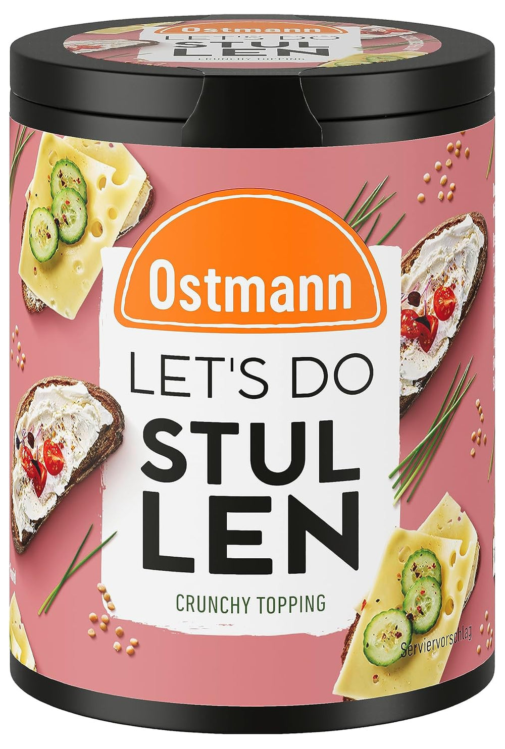 Ostmann Gewürze - Let's Do Avocado | Gewürzsalz für Avocado, Guacamole eller Bowls | Crunchy Topping med Gewürzen, Kräutern og schwarzem Sesam | 70 g i Metalldose genbrugsbar