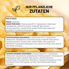 Cultured Foods Vegansk 3-er sæt Vegan Mac And Cheese, Gouda Sauce, Cheddar Sauce, Laktosefrei Glutenfrei MAC & CHEEZ CHEATCHEEZ