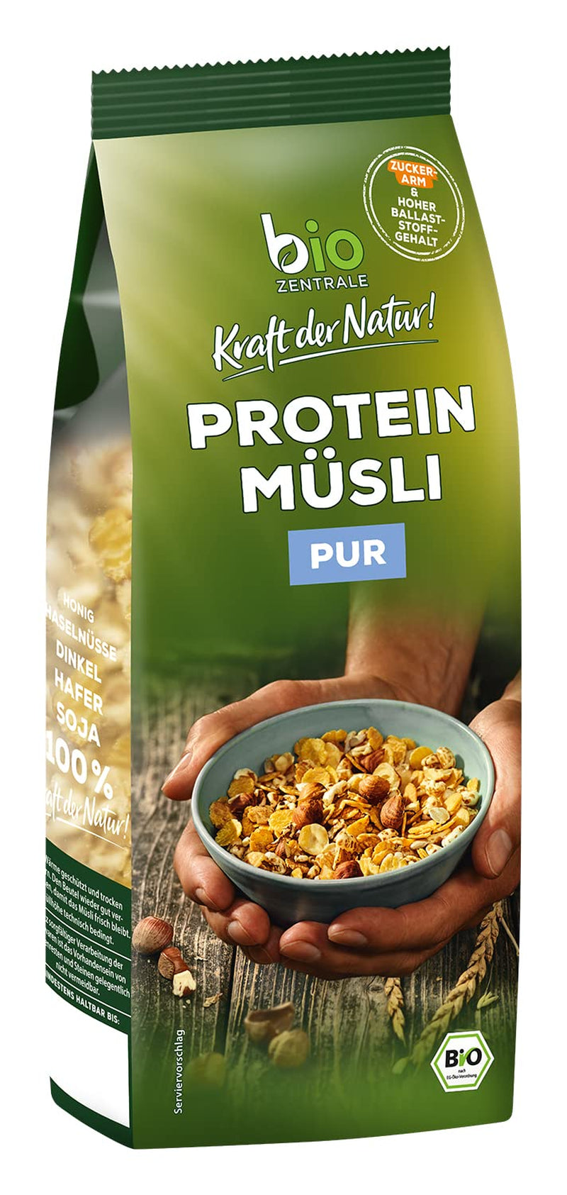 Biozentrale ren protein müsli - 375 g - Økologisk med honning - Som morgenmadsprodukter eller som snack