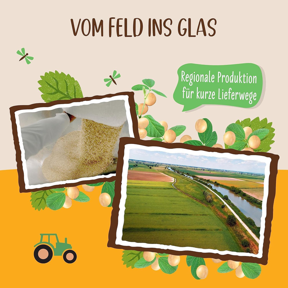 Allos Bio Sojadrink ohne Zucker | Milchalternative fra Soja | Sojadrik | Drik auf Pflanzenbasis | vegansk drik | ohne zugesetzten Zucker | vegansk | laktosefri | 1 liter (6 stykker)