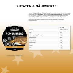 Layenberger Prower Bread Walnuss, Eiweiß- Und Ballaststoffquelle, Ohne Konservierungsmittel, Ohne Hefe, Ohne Mehl, Mit 14G Protein Pro 100G, (1 X 500G) Amestec pentru copt si gatit Naty Shop