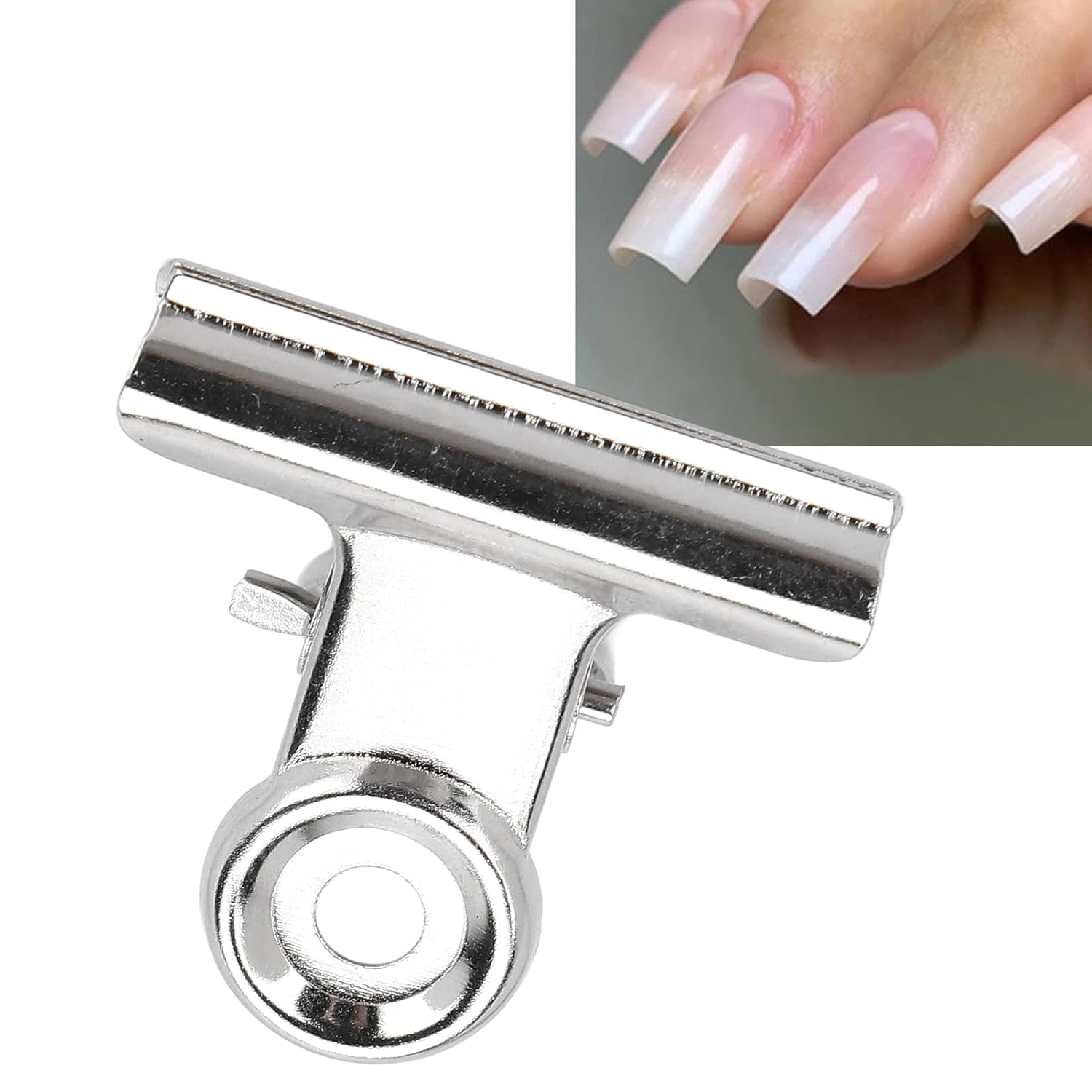 10 buc cleme de unghii clip metalic extensie unghii clip Nail Art instrument din fibră de sticlă fixator accesorii Nail Art echipamente durabile practice acasă DIY salon