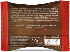 Caffè Borbone Don Carlo, Rote Mischung - 50 Kapseln - Kompatibel mit Lavazza®* A Modo Mio®* Haushalts-Espressomaschinen
