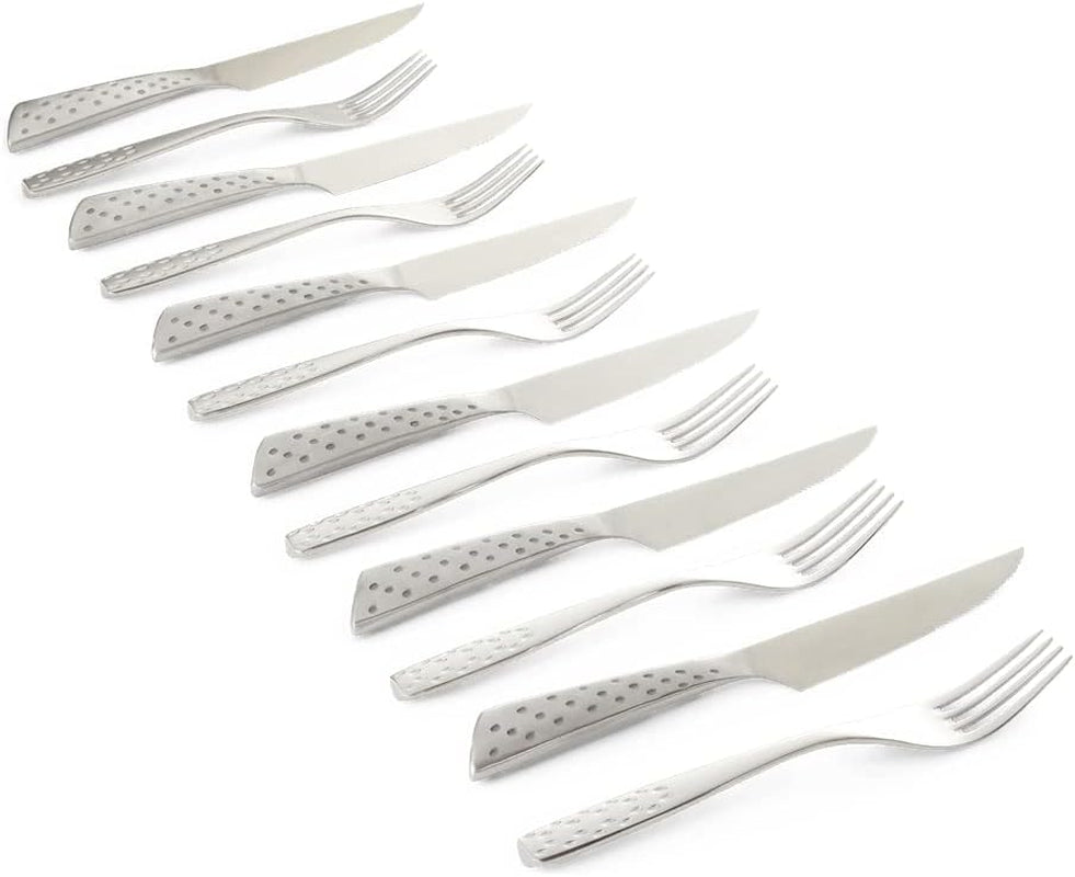 Weber Deluxe Steak Sæt, 6 dele, Monobloc design rustfrit stål, ekstra skarpt, ergonomisk håndtag Kitchen Naty Shop