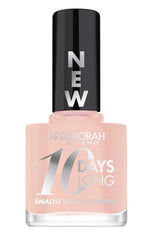 Milano neglelaksæt til at styrke skøre og hævede negle, 9,5 ml og neglelak 10 Days Long N.882 Nude Rose, langtidsholdbar glanseffekt, 11 ml