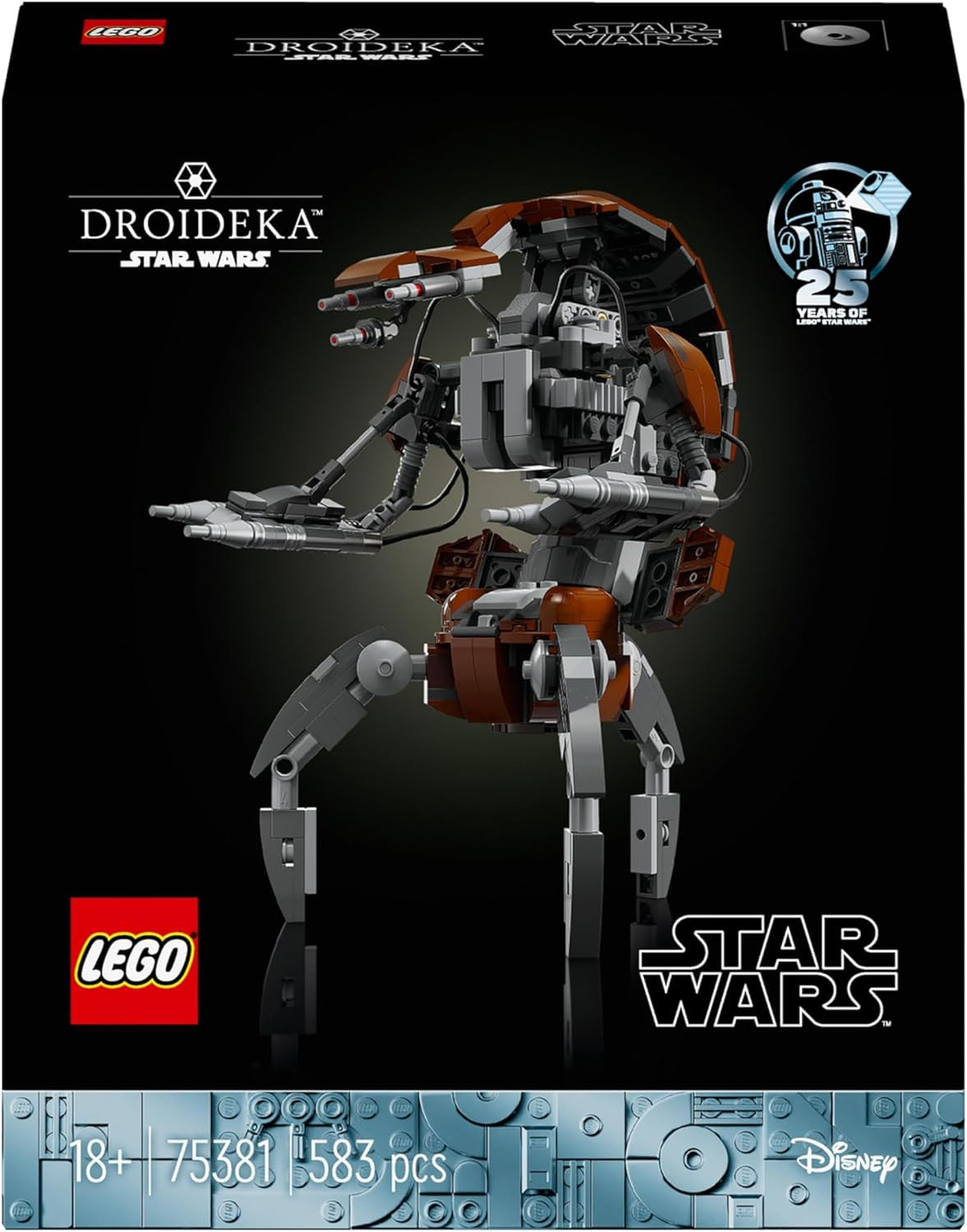 LEGO Star Wars Droideka-sæt, Droid-modelsæt til voksne, skrivebordsindretning, samleobjekt, gaveidé til mænd og kvinder 75381 Byggesæt Besuche den LEGO-Store