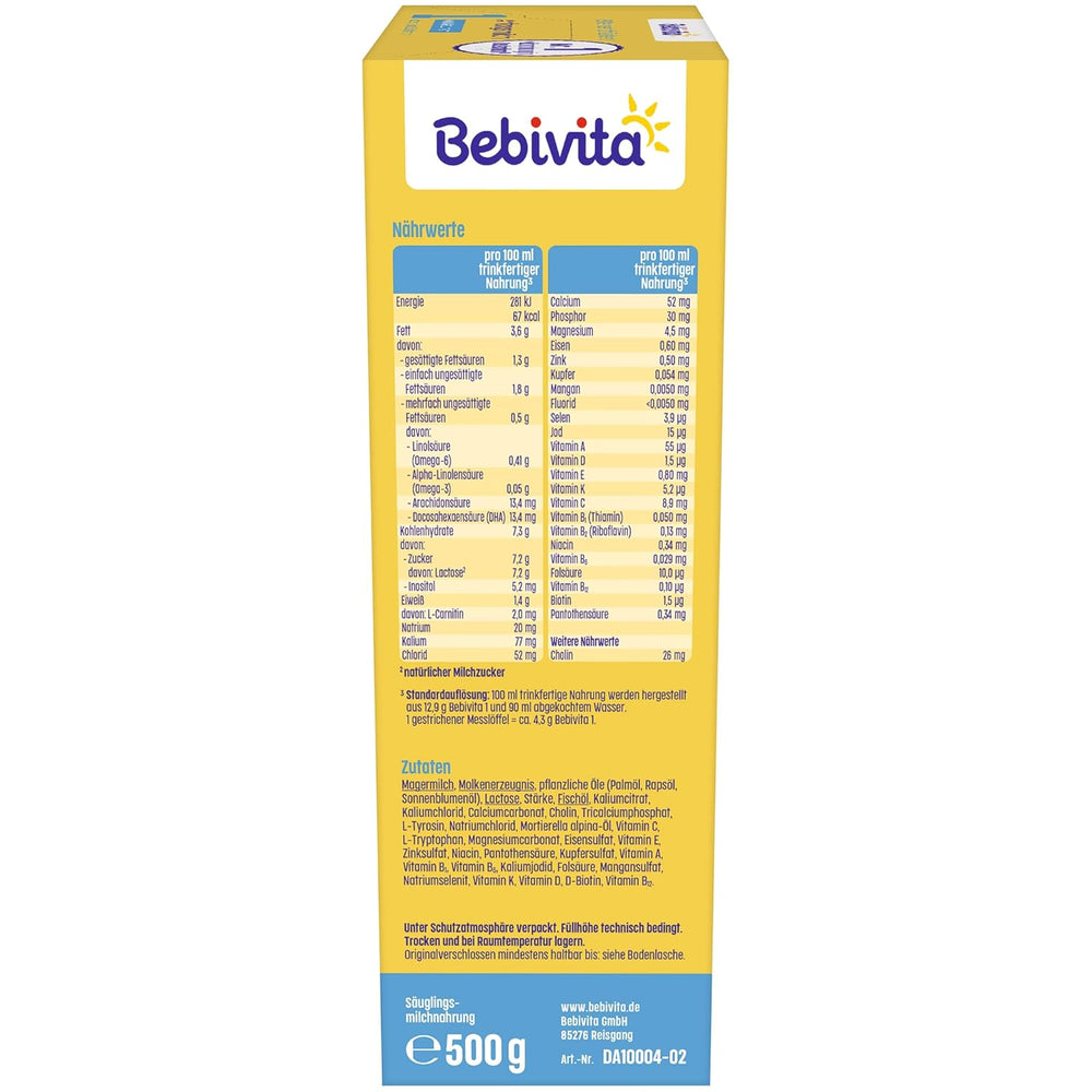 1 formel mælkepulver til spædbørn, fra fødslen, (5 x 500 g)