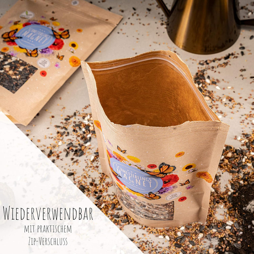 100 g sommerfuglefrø til en farverig blomstereng - farverig og nektarrig vilde blomsterfrøblanding til sommerfugle