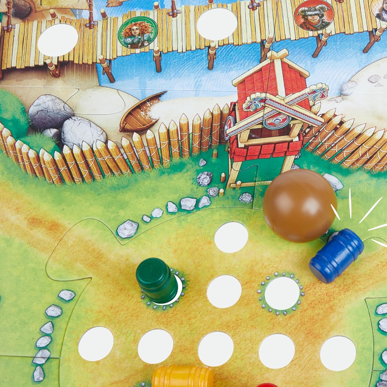 HABA Valley of the Vikings - Hurtigt behændighed brætspil i alderen 6+ for 2-4 spillere - XXL spillebræt og 3D vikingeskibe - fremmer taktik og mod - 1304697001