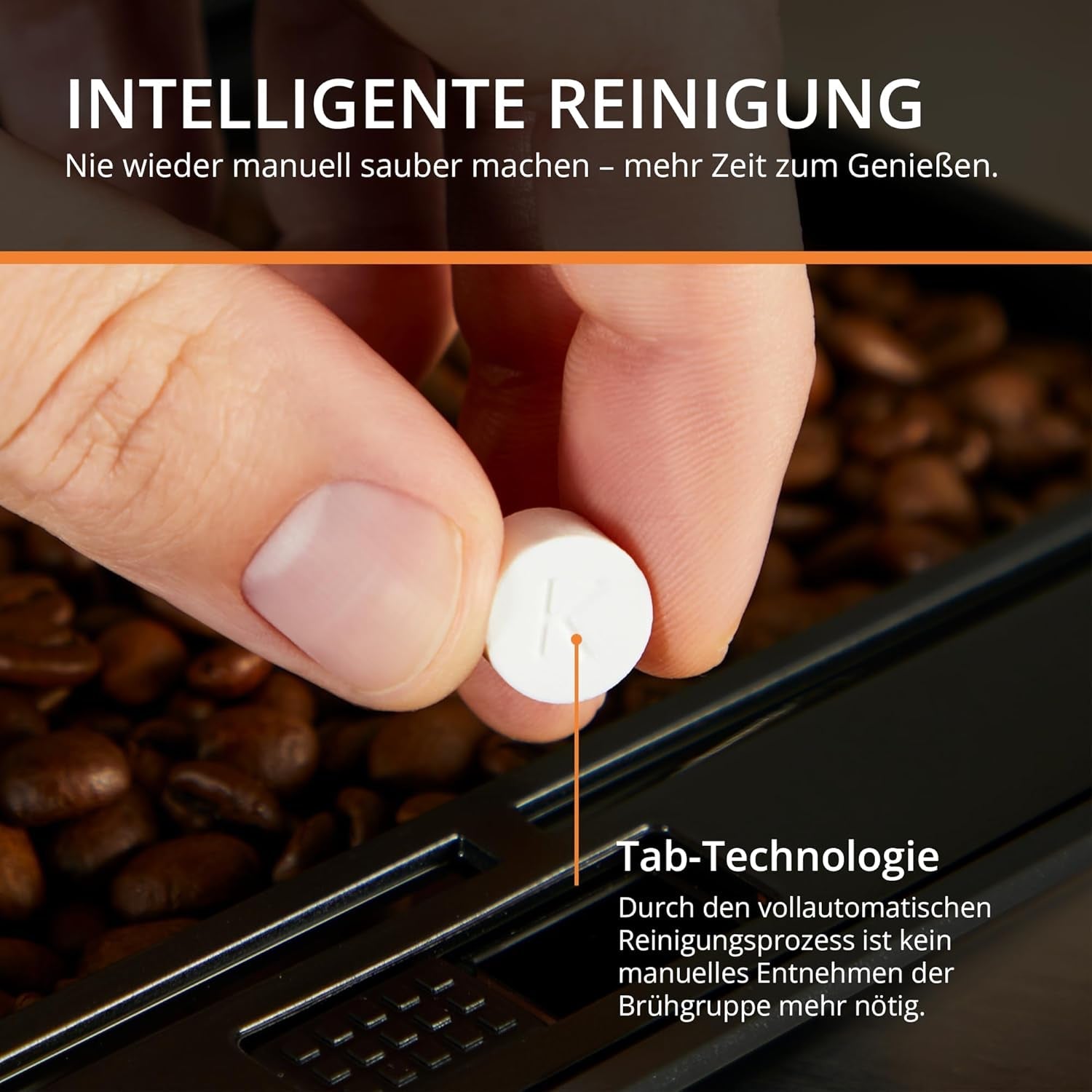 Espressor automat KRUPS Arabica Picto, design compact, utilizare ușoară, control rotativ intuitiv reglabil, spumator de lapte, funcție pentru 2 căni, espressor, negru, EA810870