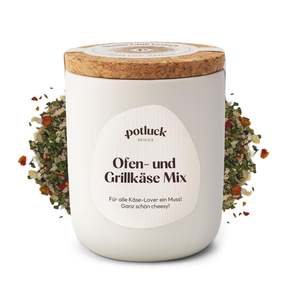 Potluck | Feta Gewürz | Gewürzmischung im Keramiktopf | 50 g | Mit natürliche indholdsstoffer