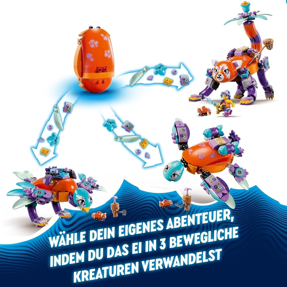 LEGO Dreamzzz 3-i-1 Izzies drømmedyr, magisk æg med svimlende og svimlende minifigurer og dyrefigurer, fantasilegesæt, gave til piger og drenge 8 år 71481 Byggesæt Besuche den LEGO-Store