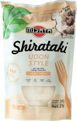 MIYATA Shirataki Konjac Mel Udon 270 g pakke (200 g drænet vægt) 270 g (1 pakke)