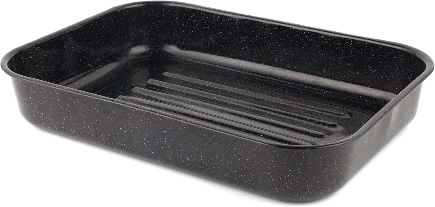 Russell Hobbs CW9161 Romano 34Cm Emalje Bräter - Mit Gitter, Rechteckige Auflaufform Mit Rost, Spülmaschinenfest Ofenform, Grill Auflaufform, Bratform Für Backofen Ofenbeständig Bis 230 Degree Forme og bakker til bagning Naty Shop 42Cm