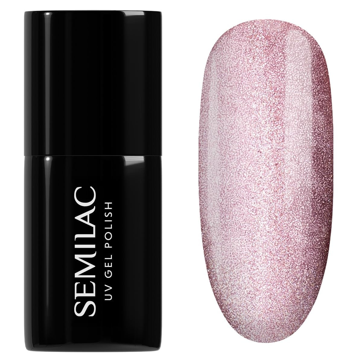 Semilac UV Nail Polish 664 Lilac Gloss 7 ml – Cat Eye Effect, Unikke refleksioner med magnetisk værktøj – Gloss Gala Collection