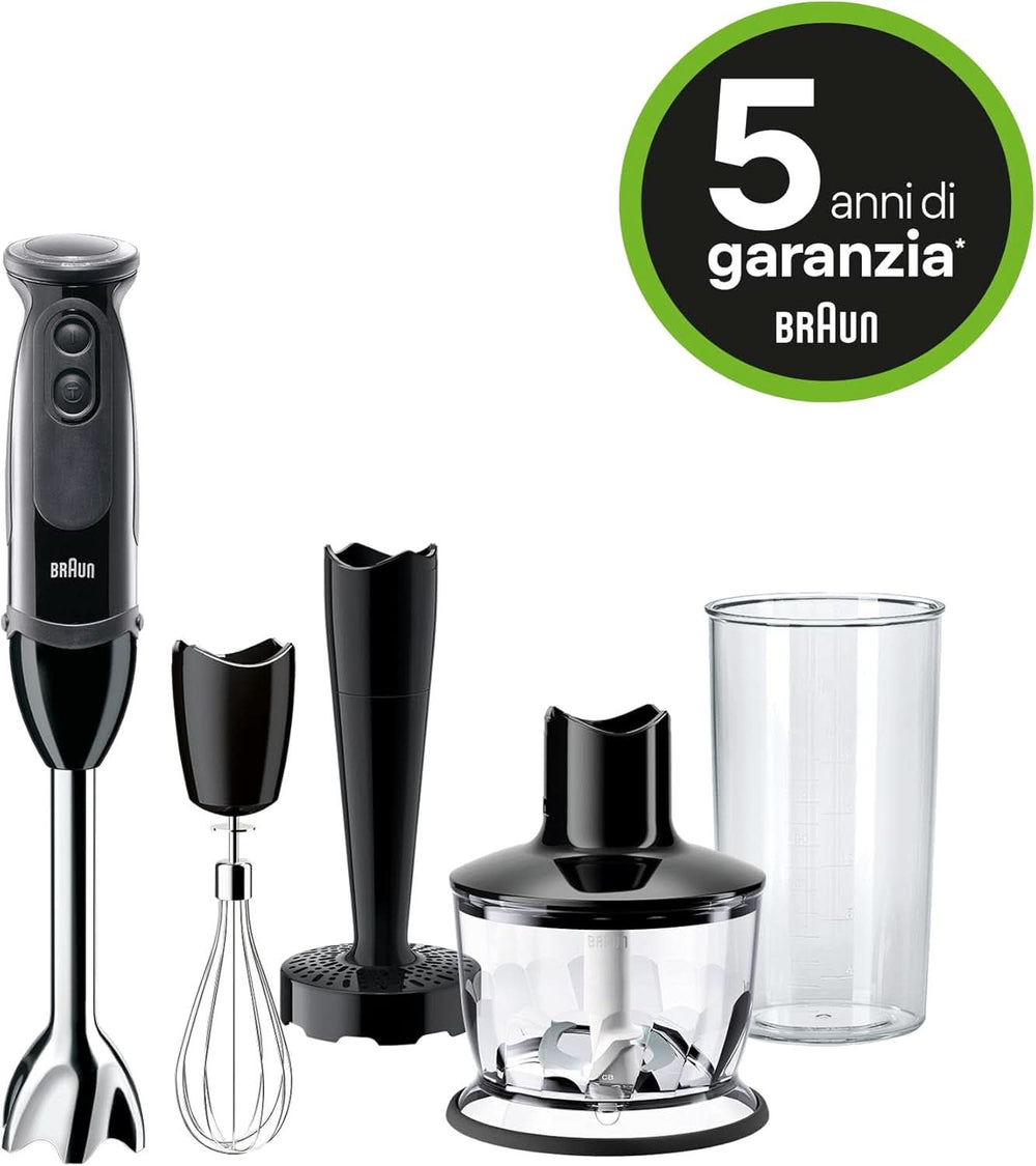 Braun Household Multiquick 5 MQ 5237 BK Standmixer 0,5 L Standmixer Schwarz 1000 W Køkken Naty Shop