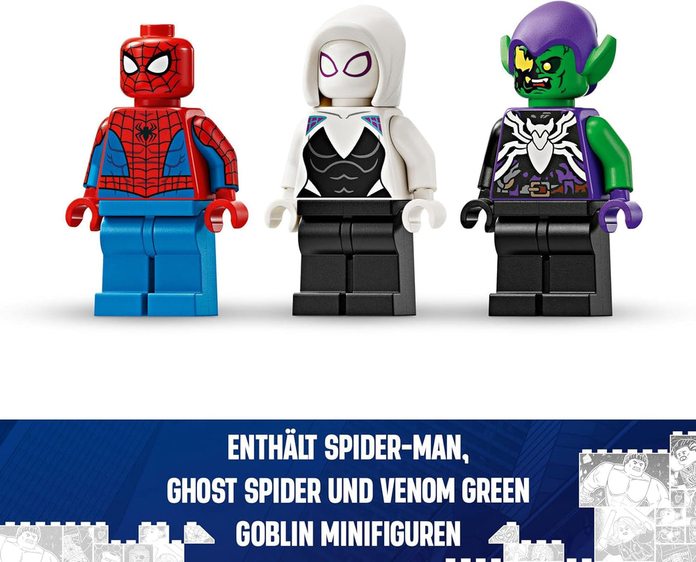 LEGO Marvel Spider-Man Race Car & Venom Green Goblin, Spidey Rollelegetøj med superheltefigurer og bygbar bil, Gave til børn, drenge og piger 7 år 76279 Byggesæt Beuche den LEGO-Store